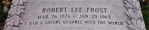 Robert Lee Frost Gravestone