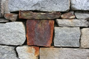 Odd stone in a wall