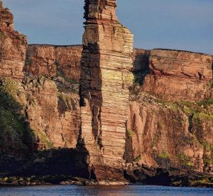 Sandstone cliff, Scotland